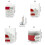 50/100/500Pcs Clear Flat Head Push Pins-50 pieces pvc hard b 4