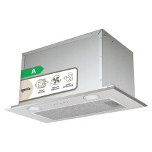 Igenix IGCH00029SS, 52cm Canopy Cooker Hood Stainless Steel, 37W, 317 m³/h Extraction, 3 Speeds, LED Light Built-In, Kitchen Extractor Fan