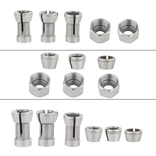 Multiple Size Router Collet Nut Milling Cutter Collet-Type A 1