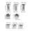 Multiple Size Router Collet Nut Milling Cutter Collet-Type A 4