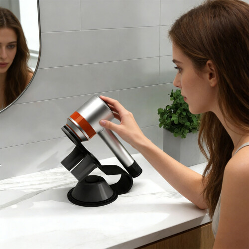 Strong Iron Hair Dryer Stand Offering Better Stability in 1