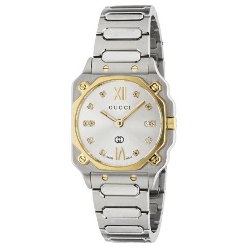 GUCCI Gucci YA166503 G-Flat Silver Dial Ladies Watch