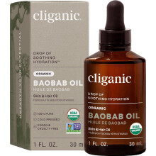 Cliganic Organic Baobab Oil, 100% Pure - For Face & Hair | Natural Cold Pressed Unrefined (Packaging May Vary)