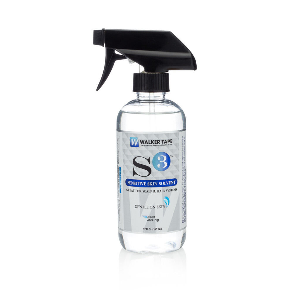 Walker Tape Unisex Clear S3 Sensitive Skin Solvent 12Oz