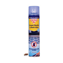 Zero In Carpet Beetle & Moth Killer 300ml Aerosol