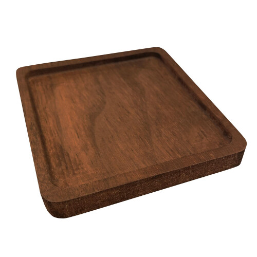 Untersetzer, dunkles Holz - quadratisch - Nr. 3 1