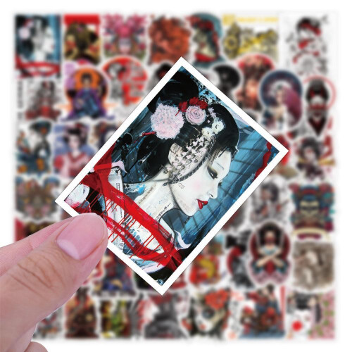 Packung Aufkleber - Geisha 2