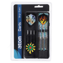 Dartset, 16 g Stahlspitze, 3 Darts mit Etui