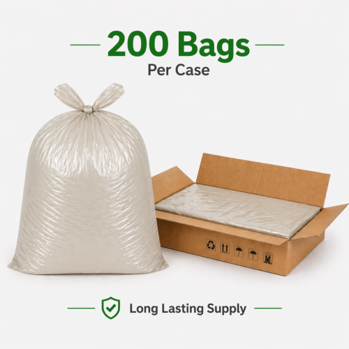 Extra Heavy Duty Clear Refuse Sacks 200 Bin Bags 1