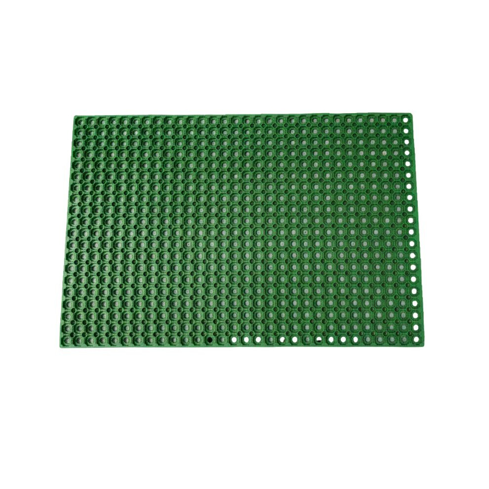 Arkmat Green Heavy Duty Grass Protection Mat 150Cm X 100Cm X 22Mm - Rubber Hollow Drainage Ground Mat
