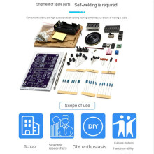 2X HU-017A RDA5807S Radio-Empfänger-Modul-Kits FM-Elektronik DIY-Schaltungen Teile Digitales Röhrendisplay 87-108 MHz, mit Gehäuse