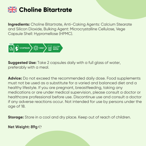 WeightWorld Choline Bitartrate 714mg-180 Capsules 1