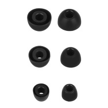 Flexible Ear Tip Inserts Ear Cushion Comfortable For Buds-Black