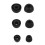 Flexible Ear Tip Inserts Ear Cushion Comfortable For Buds-Black 1