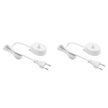 2X Remplacement pour  Oral B Series 3709 D12 D16 D20/89 00D36 P2000 pour Chargeur de Support de Brosse à Dents Électrique-Prise EU