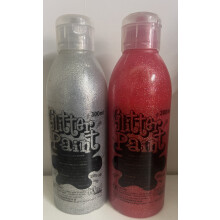 2 x Ready To Use Poster Glitter Paint 300ml
