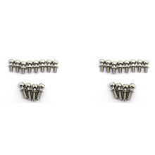 24Pcs Metal M3 Hex Screws for 144001 144002 124016 124017 124018 124019 RC Car Spare Parts Accessories