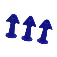 3Pcs Silicone Scraping Trowel Caulking Nozzle Sealant-Dark Blue