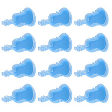12Pcs Violin Shape Candy Holder Plastic Candy Container-Blue