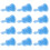 12Pcs Violin Shape Candy Holder Plastic Candy Container-Blue 1