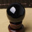 2X 80MM Natural Black Sphere Large Crystal  Healing Stone with Base 4
