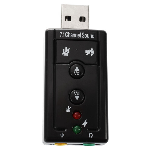2X 7.1 Channel USB External Sound Card Audio Adapter 2