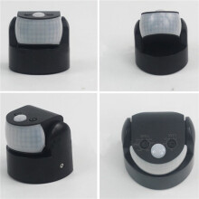 2X Waterproof Double Infrared Probe Motion Sensor IP65 AC 220V-240V PIR Motion Detector Automatic 120 Black