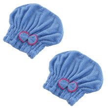 Serviette pour cheveux à séchage rapide pour femmes, bonnet de douche élastique, serviette en microfibre absorbante pour la maison, le spa et les