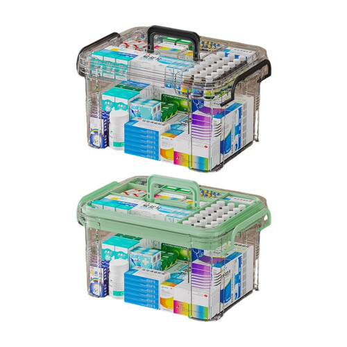 Emergency Medicines Storage Box-small Transparent color 1