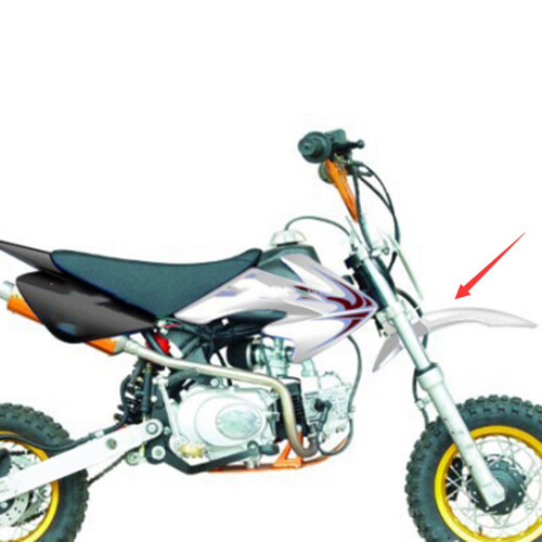 2X Plastic Front Wheel for  Protector for  CRF50 Dirt Pit Bike (Black) 2