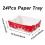 Christmas Pattern Disposable Serving Trays Paper-Style B 5