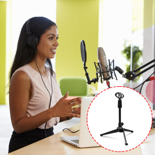 Universal Desktop Mic Stand Holder 0-180Adjustable Angle-A 2