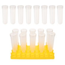 1Set Kunststoff Blumenwasser-Röhren Mit Kappe Und , Mehrfarbig