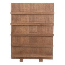 Dark Brown Wooden Earring Display Stand Nail Supplies Organizer
