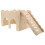 Lavender Hamster House Wood Hideout with Activity Ladder 1