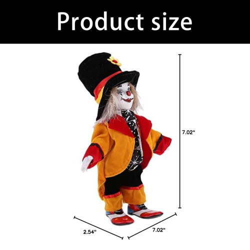 Levendigheid Clown Standbeeld Circus Thema Ontwerp Decoratief 2