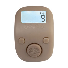 7-Kanal-Digital-Zikr-Zähler, Fingerring-Zähler mit 999999-Grau