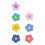 1 ensemble de breloques pour sac de plage, breloques en fleurs-1 1