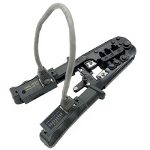 2X RJ45 Crimper Network Lan Cable Tester Cutting Tool for Cat7 Cat6 Cat5 RJ11 RJ12 RJ45 Crimper Metal Clip