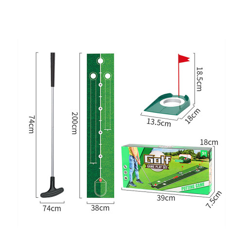 Realistic Golf Putting Simulator Mat For Children Distance 2