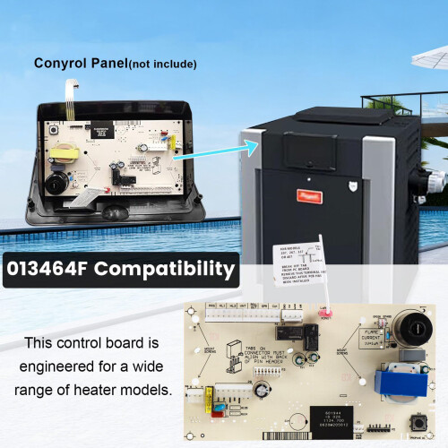 Pool Heater Control Circuit Board Replacement 013464F 1