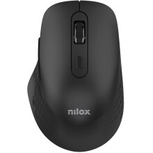 Ratón inalámbrico de modo dual, silencioso, Bluetooth + RF, negro