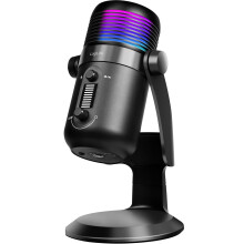 Micrófono cardioide USB con iluminación RGB, 192 kHz/24 bits