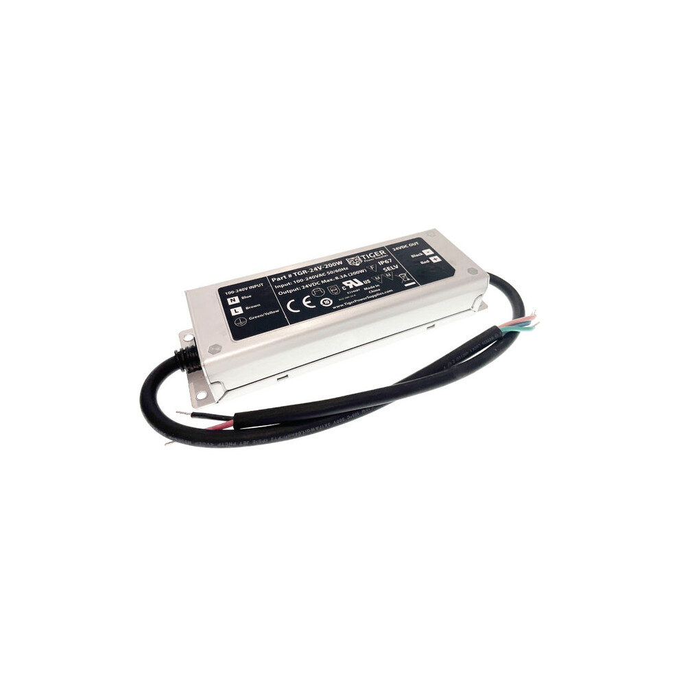 Tiger Power Supplies Tgr-24V-200W 24Vdc 8.33A 200W Ip67 Led Driver 5060892270368