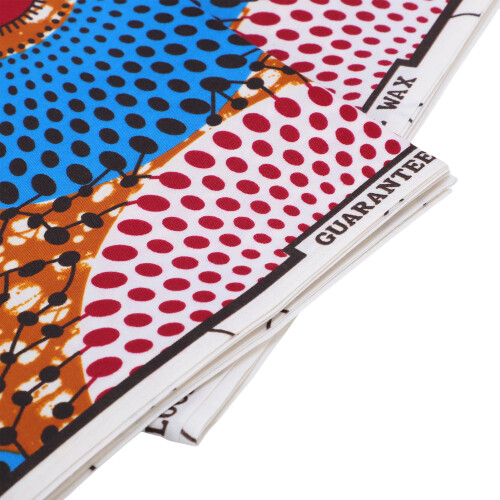 Polyester-Afrikanischer Druck 6 Yards Ankara geometrisch 2