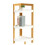 Bamboo Corner Shelf with Racks - Space-Saving Storage 1