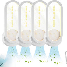 Purificador de aire enchufable para el hogar con diseño de luz nocturna, purificador de aire ionizador enchufable, generador de iones negat