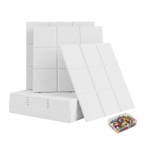 Selbstklebende Filz-Pinnwände, 12er-Pack, quadratisch