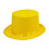 Magicians Style Top Hat Practical Polyester Cosplay-Yellow 1