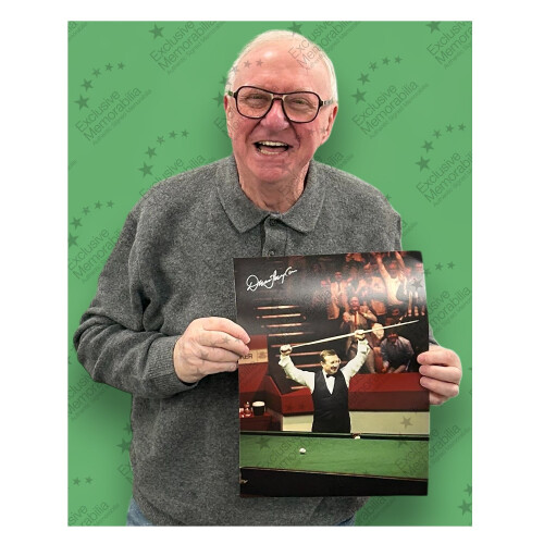 Dennis Taylor Signed Snooker Photo 2